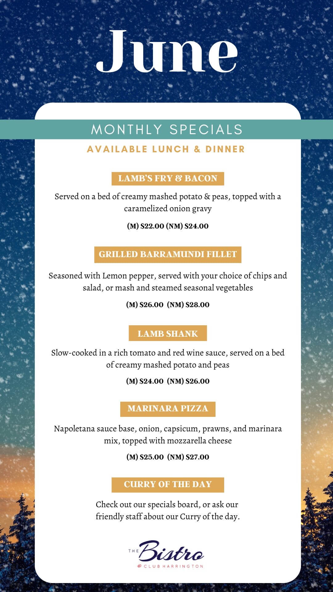 June Monthly Specials