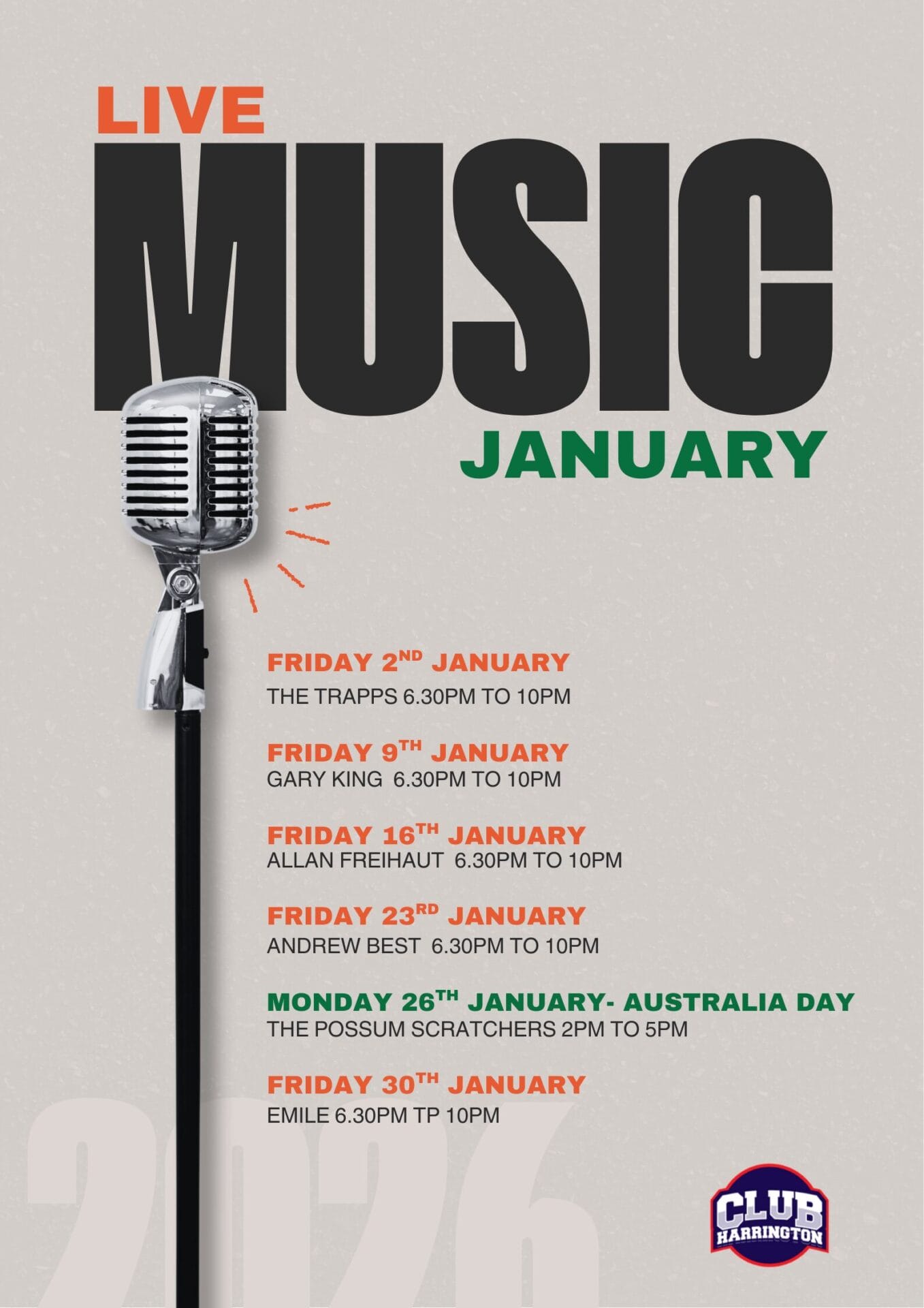 Easter Raffles at Club Harrington