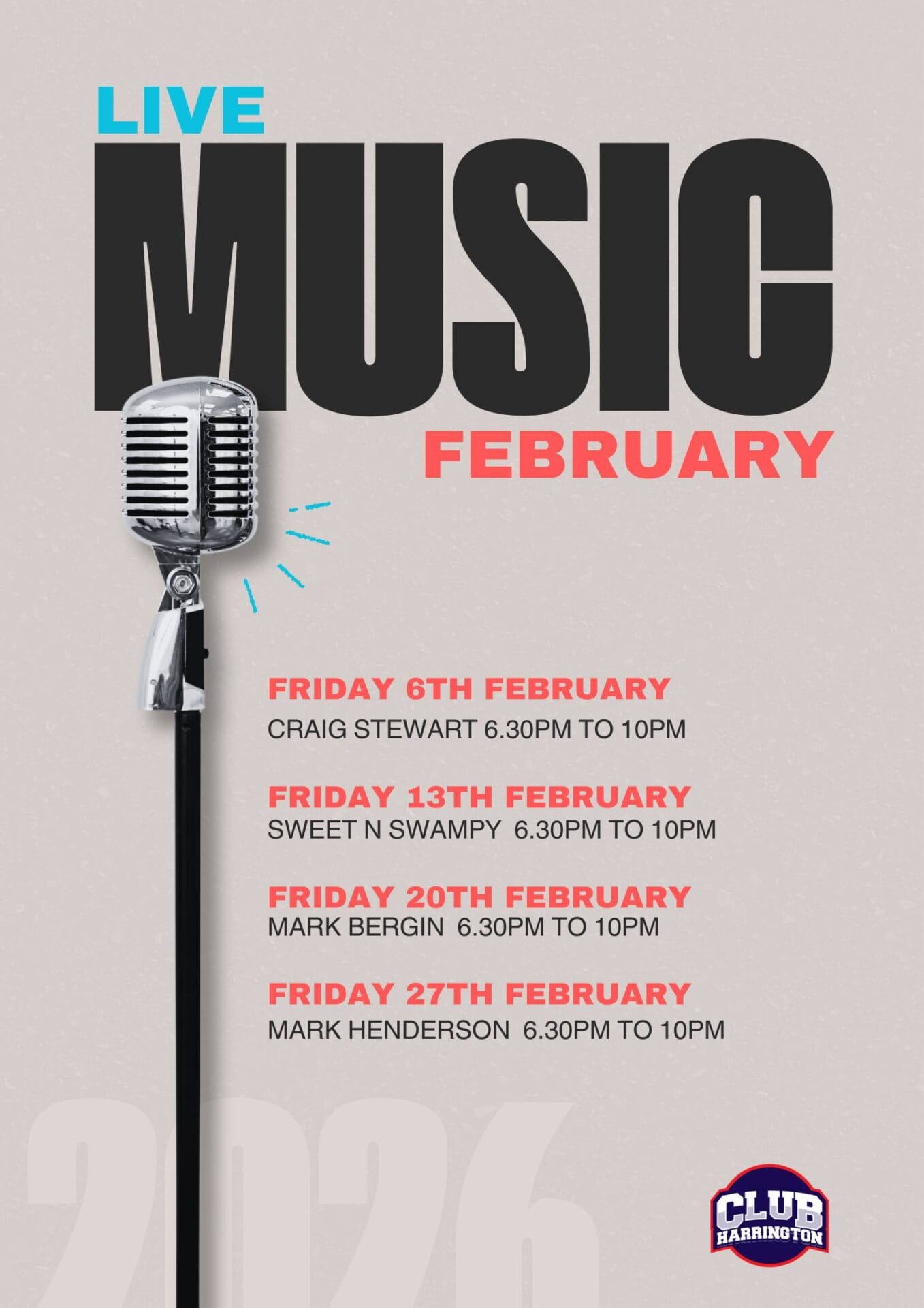 Easter Raffles at Club Harrington