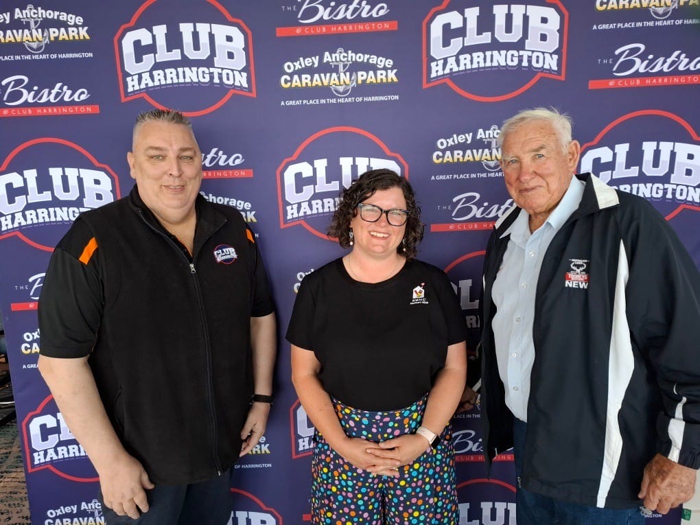 Club Harrington Director with Club Grants Recipients Harrington Lions Club
